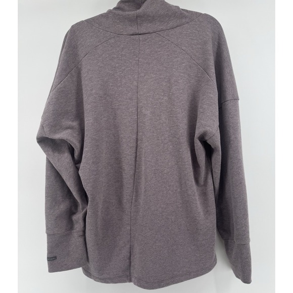 Columbia Women's Cowl Neck Pullover Sweater Purple Size 1X Cozy Thumbholes - Picture 4 of 12